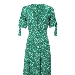 Faithfull The Brand Nina Midi Dress in Green